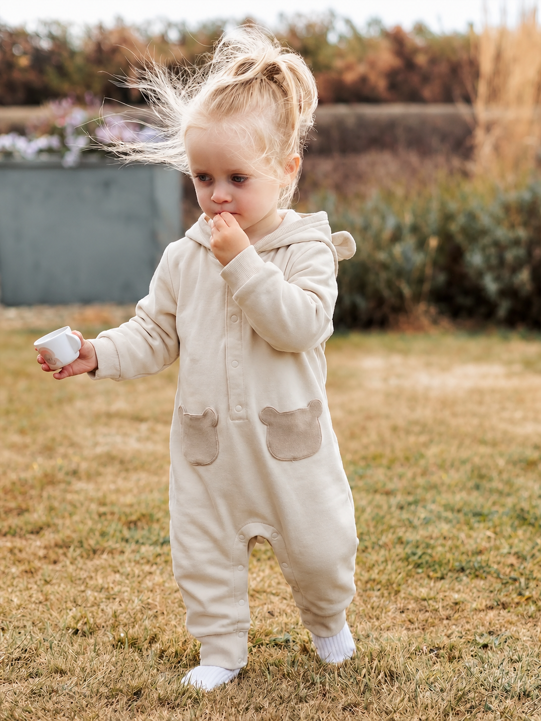 Little Acorn Hooded Romper
