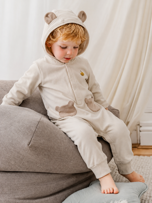 Little Acorn Hooded Romper