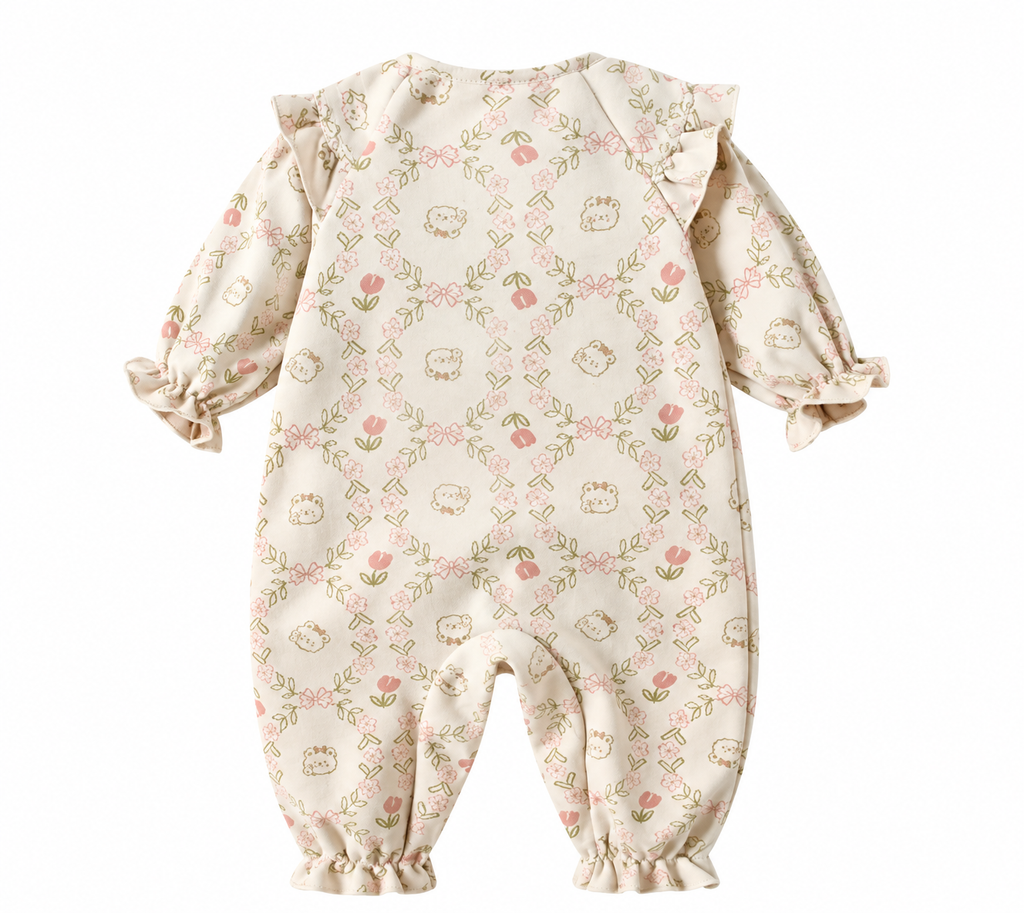 Little Bear Floral Romper