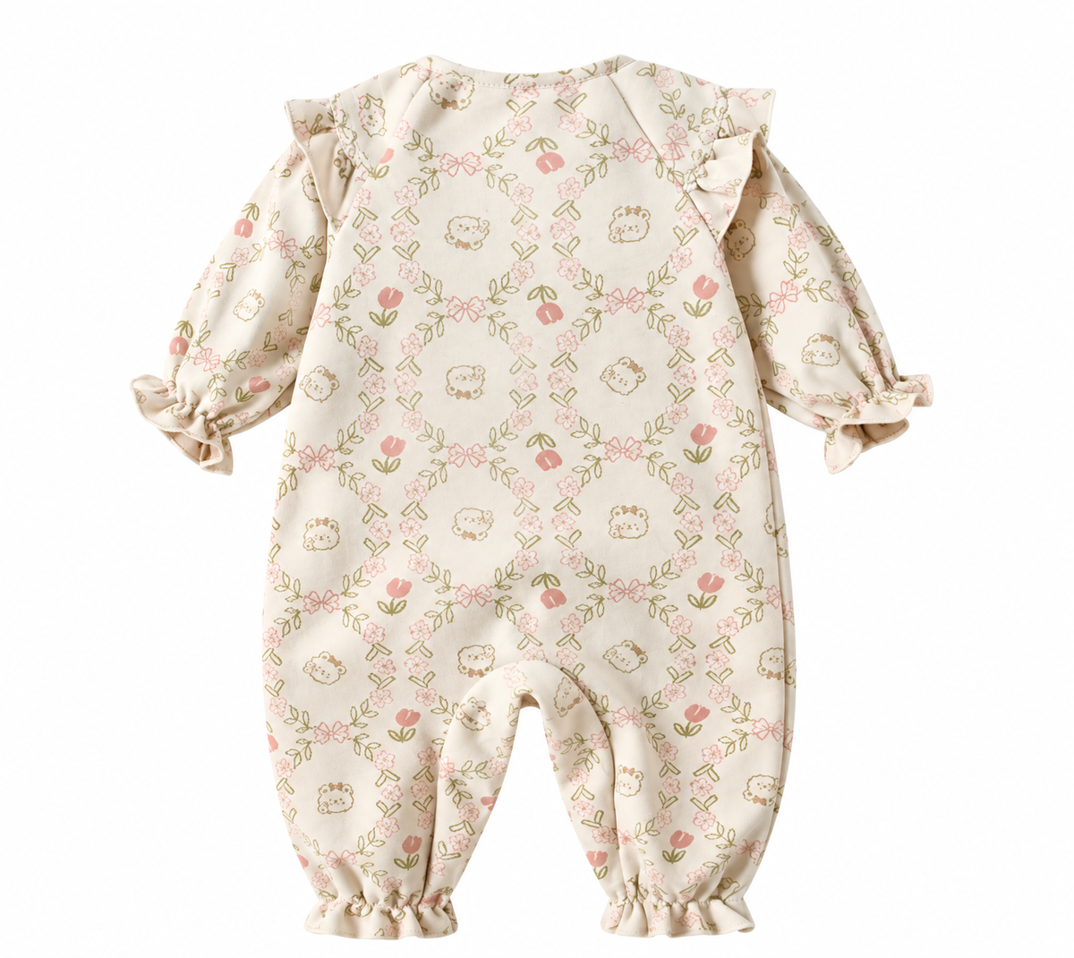 Little Bear Floral Romper