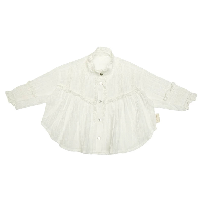Léonie Lace Cotton Blouse
