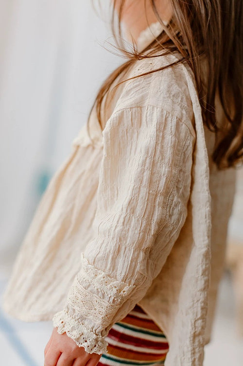 Léonie Lace Cotton Blouse