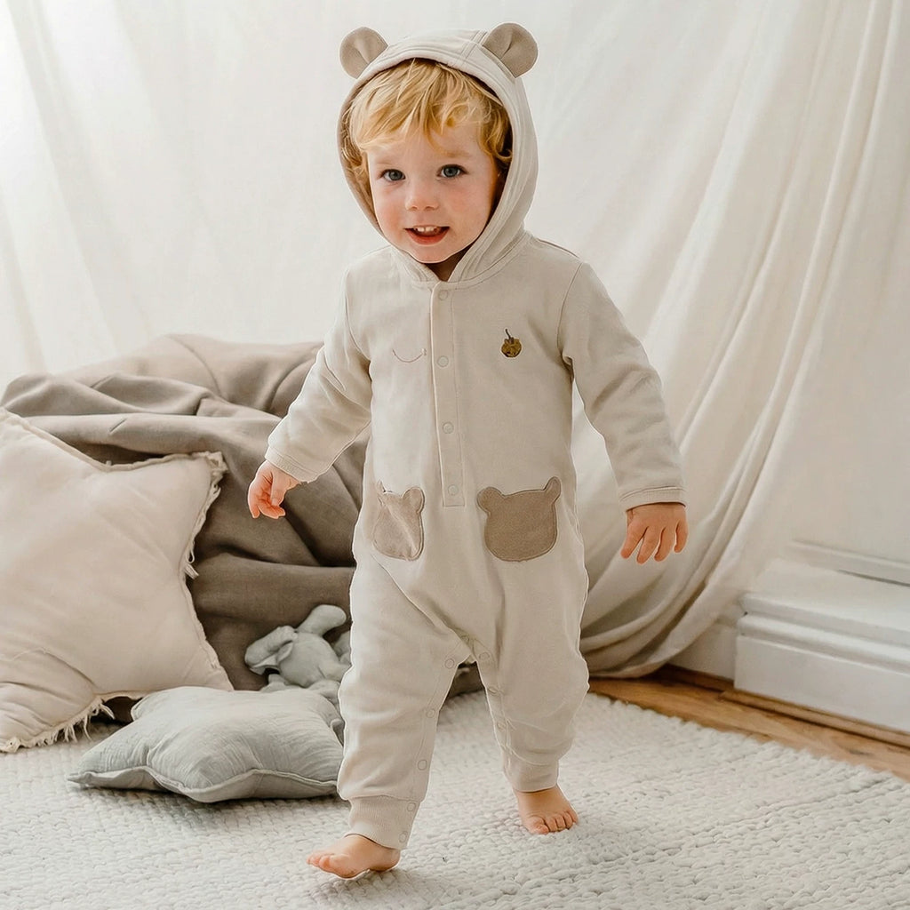 Little Acorn Hooded Romper
