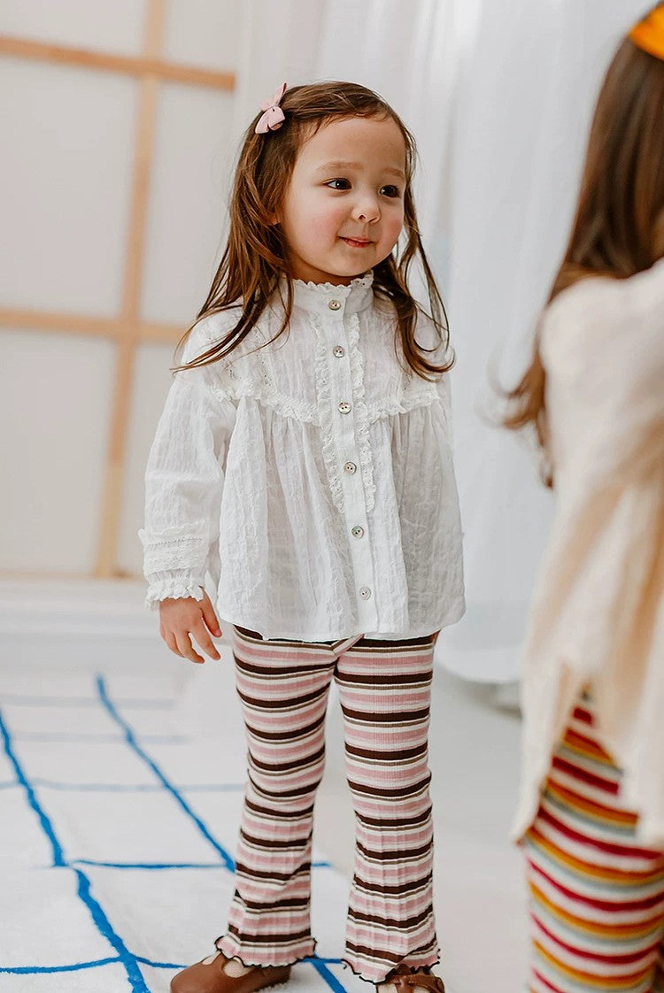 Léonie Lace Cotton Blouse